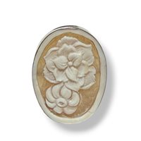 Ringe Mandile 1922 Dame Cammei  in Silber Conchiglia 2MANCM19